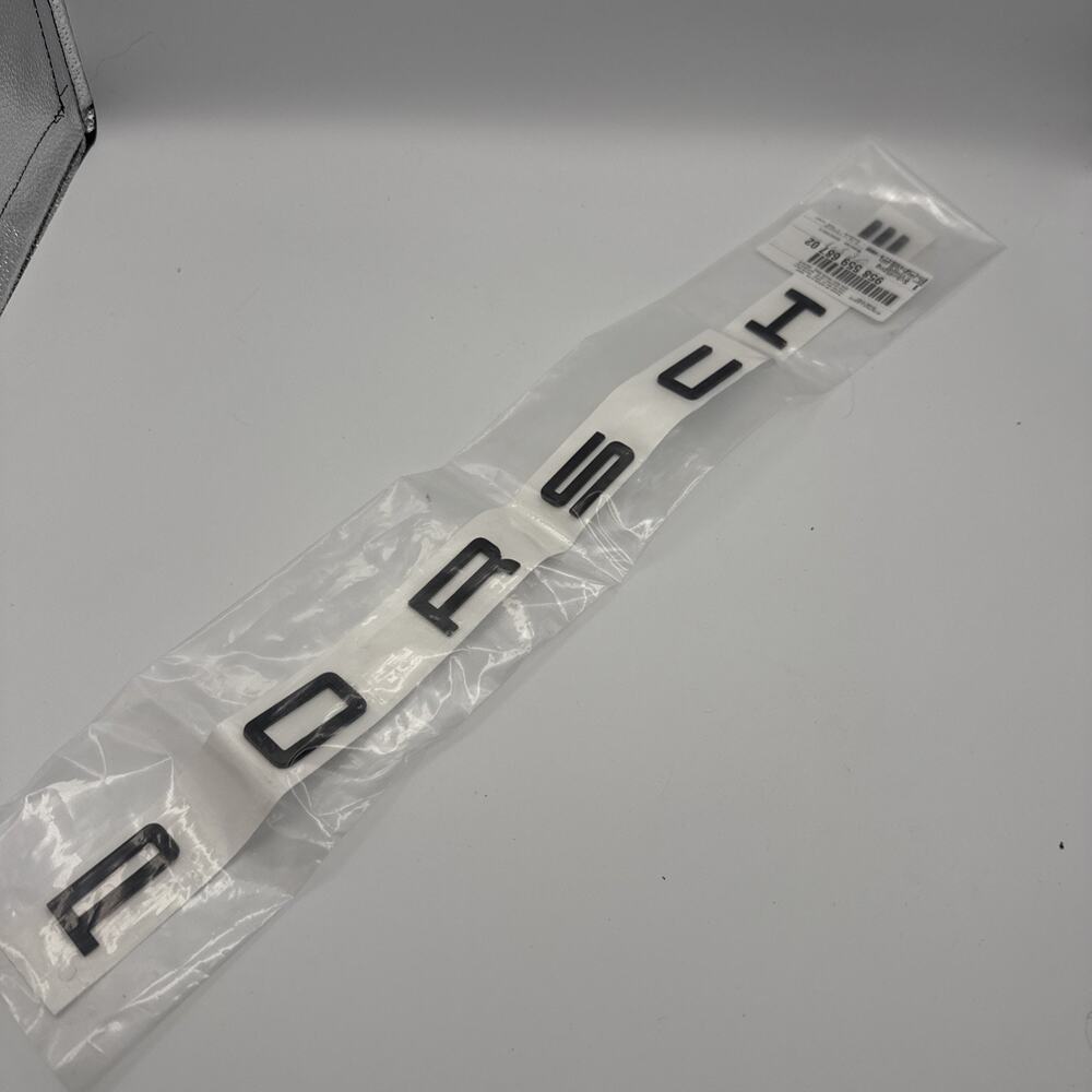Genuine Porsche Emblem "P O R S C H E" in Black Insigna Logo 958 Cayenne